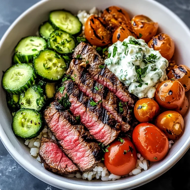 Mediterranean Steak Bowl Recipe