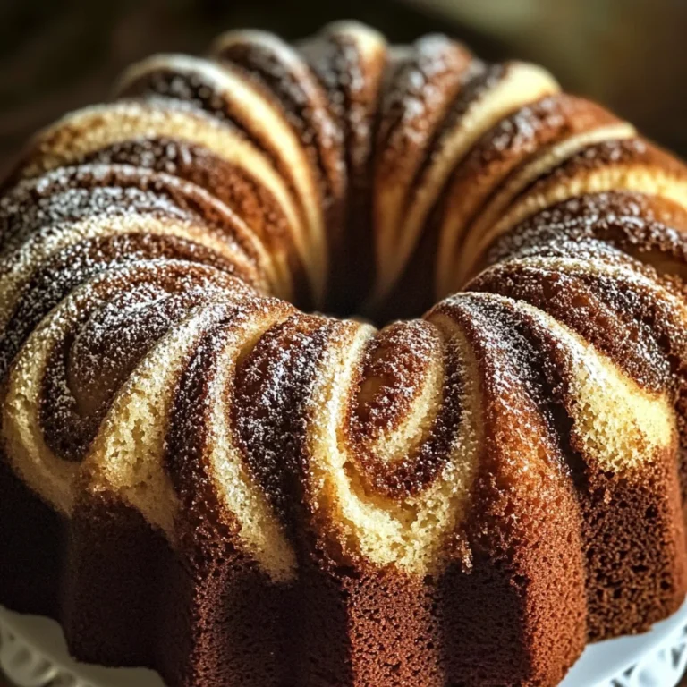 Moist Cinnamon Swirl Bundt Cake Recipe