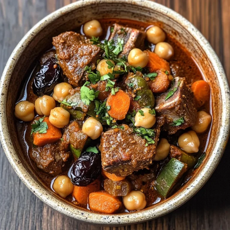Moroccan Lamb Tagine with Prunes, Chickpeas & Spiced Vegetables