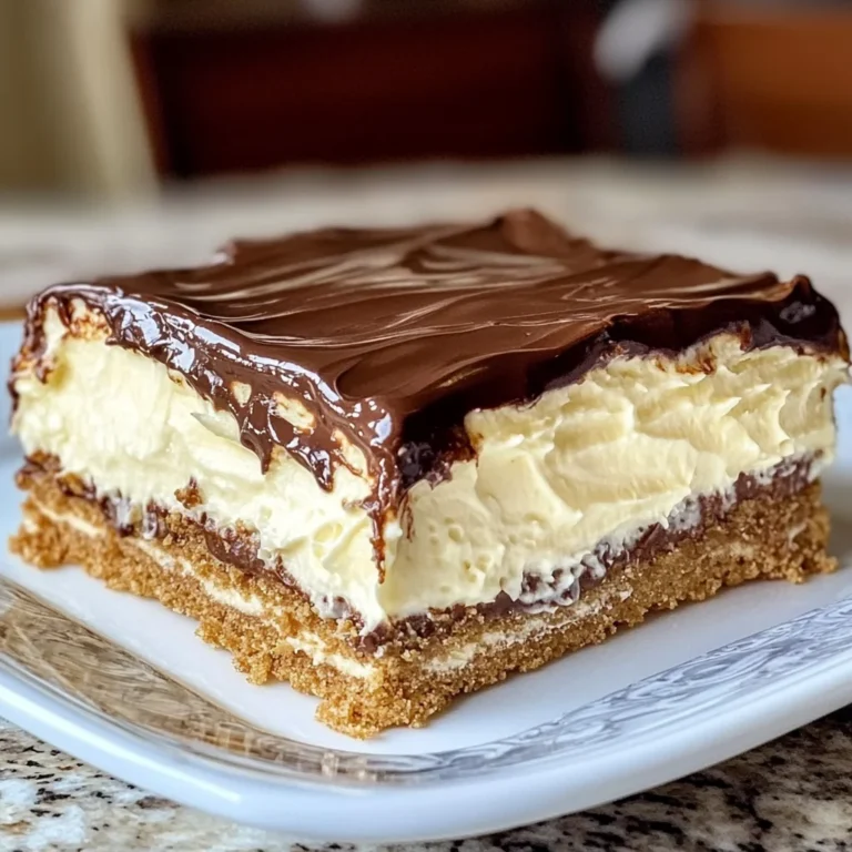 No-Bake Eclair Cake
