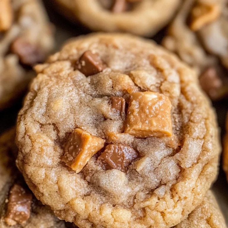 Peanut Butter Butterfinger Cookies