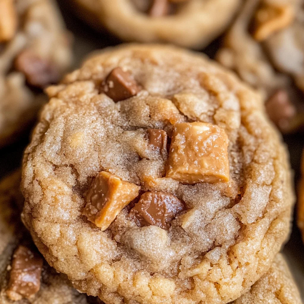 Peanut Butter Butterfinger Cookies