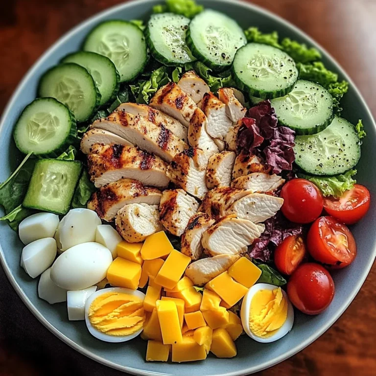 Protein Power Salad with Chicken, Eggs & Cheese